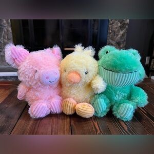 UNBRANDED • baby Pig chick Frog stuffed animals pastel Easter gift toy
